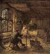 The Painter in His Studio adriaen van ostade